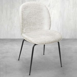 Amalfi Dining Chair in Matte Black Frame