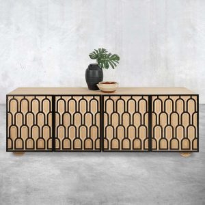 Fez 4 Door Credenza