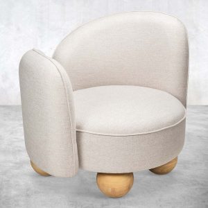 Fountainbleau Occasional Chair in Oatmeal Linen