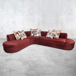 Jameson 3 Piece Sectional in Sorrento Wine