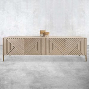 Milan II 4 Door Credenza in Ash