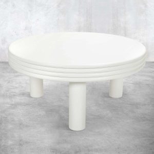 Treville Coffee Table in Matte White Lacuqer