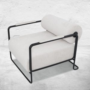 Faena Occasional Chair in Matte Black Frame