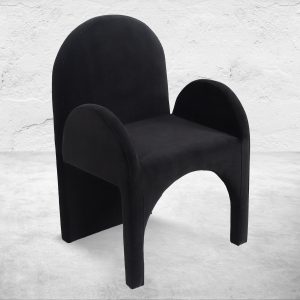 Marrakech Dining Chair in Black Velvet