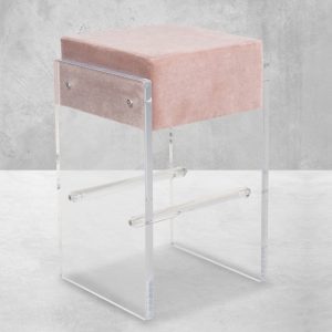 Iceland Bar Stool in Mohair