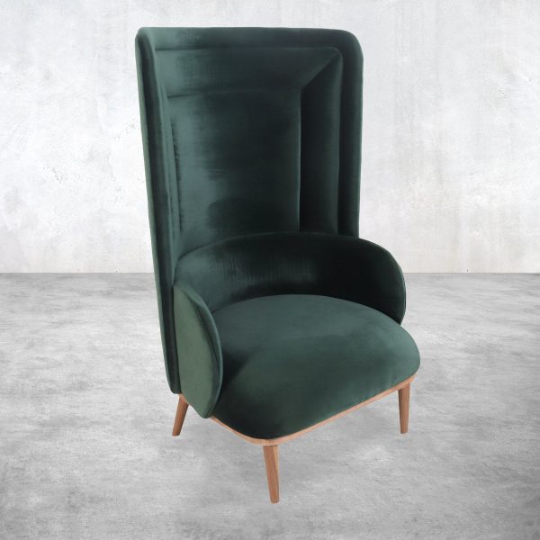 Copenhagen 2 Wing Chair in Velvet