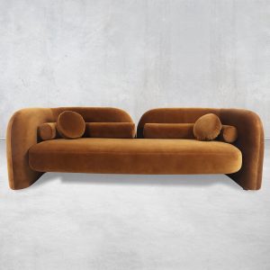 Pompeii 2 Sofa in Caramel Velvet