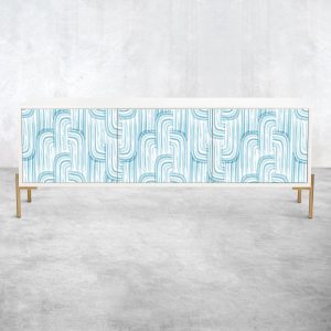 Watercolor 4 door Credenza